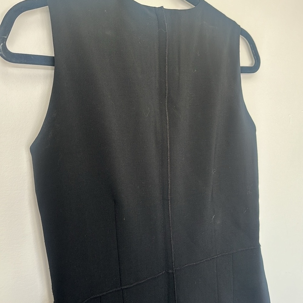 HACHE Italy Black Dress quilted sleeveless dress 42 - Picture 6 of 7